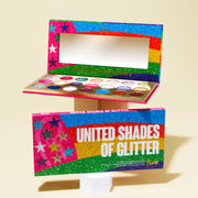 Rude Cosmetics United Shades of Glitter -  21 Pressed Glitter Eyeshadow Palette Eyeshadow Palette Antique White United Shades of Glitter
