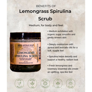 MION Artisan Soap Co. Lemongrass Spirulina Sugar Scrub | Medium Light Gray