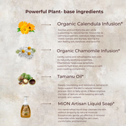 MION Artisan Soap Co. Face Wash Refill | with Rose Hip and Tamanu Oils Light Gray
