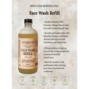 MION Artisan Soap Co. Face Wash Refill | with Rose Hip and Tamanu Oils Light Gray