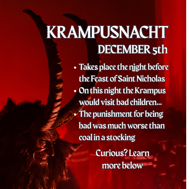 Brigid Trading Company Krampusnacht Soy Wax Candle - Merlot Wine, Autumn Spices, Citrus, Figs, and Bonfire Smoke Premium Scented Candle Dark Red 7oz amber jar,3oz pewter tin