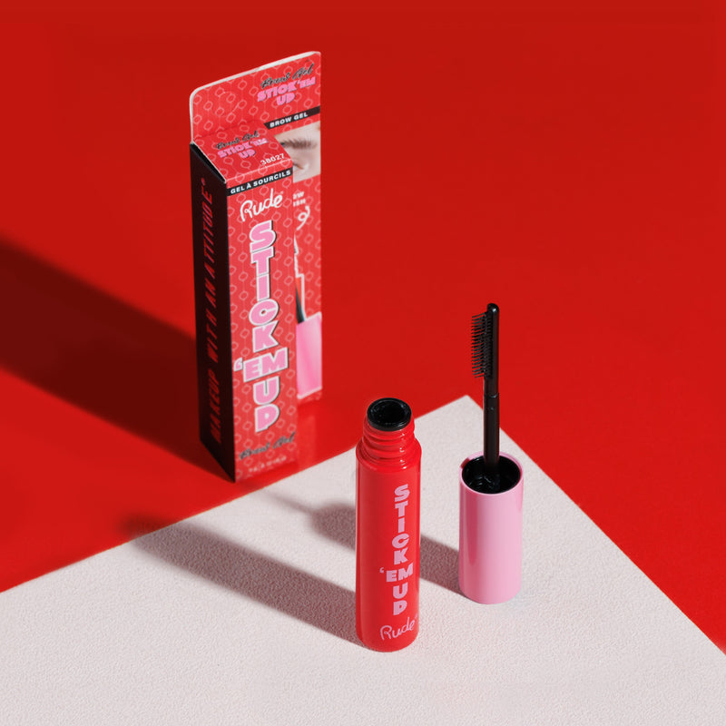 Rude Cosmetics Stick 'Em Up Brow Gel Eyebrows Firebrick Stick'em Up Brow Gel
