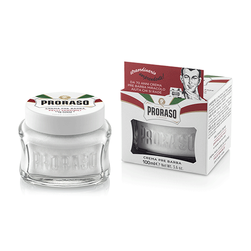 Proraso Proraso Anti Irritation Preshaving Cream With Green Tea And Oatmeal 3.6 Oz Preshaving Cream White Smoke