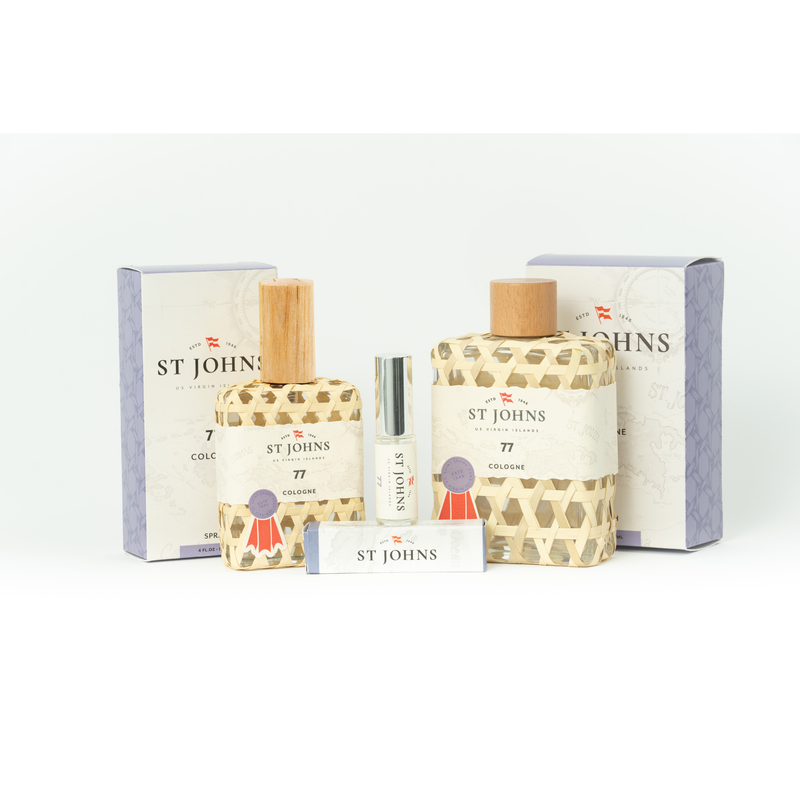 St Johns Fragrance Co LLC™ 77 Mens Cologne Cologne Beige 4 oz - Spray - $65,8 oz - Splash - $85,2 oz - Spray - $45