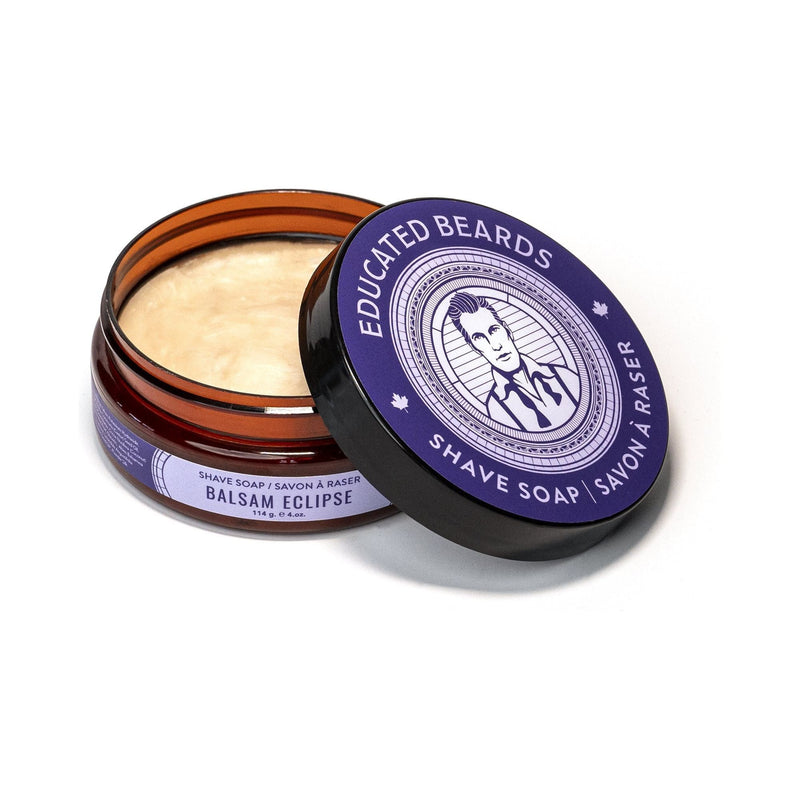 Educated Beards Educated Beards Balsam Eclipse Shave Soap 4 oz Shave Soap Light Gray