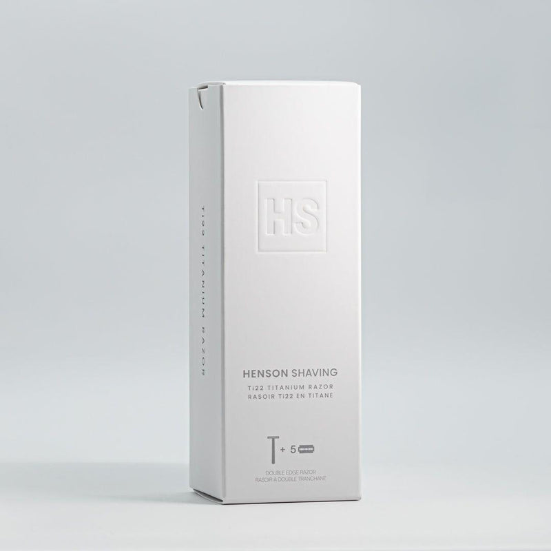 Henson Shaving Henson Shaving [AL22-V2] Titanium Safety Razor Safety Razor Light Gray Mild,Medium,Aggressive