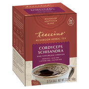 Teeccino Cordyceps Schisandra Cinnamon Berry Mushroom Herbal Tea Herbal Tea Sienna 25 tea bags