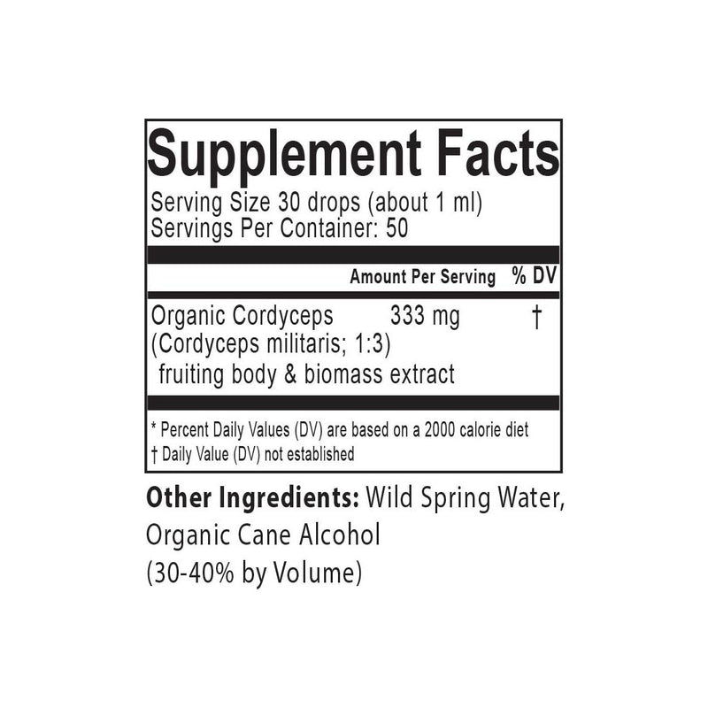 Forager's Kingdom Cordyceps Extract Mushroom Extract Dark Slate Gray