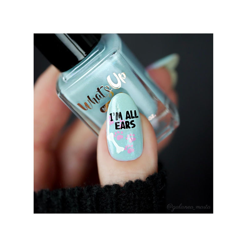 UberChic Beauty Corgi Love Stamping Plate Gray