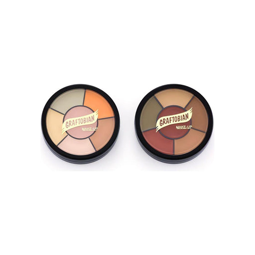 Graftobian Make-Up Company Skin Corrector and Tattoo Cover Makeup Wheels Light Gray Corrector Light,Corrector Dark