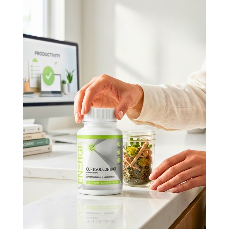 Energi Nutrition Cortisol Control Adrenal Blend Supplement Lavender