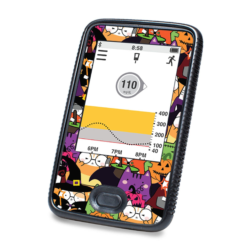 Peelz Costume Cats DEXCOM G6 Touchscreen Receiver Peelz/Stickers White Smoke