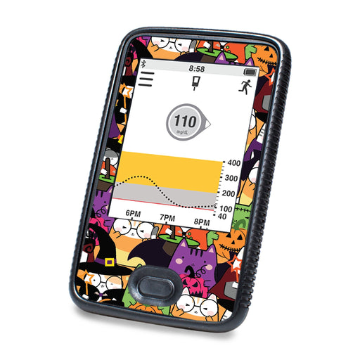 Peelz Costume Cats DEXCOM G6 Touchscreen Receiver Peelz/Stickers White Smoke