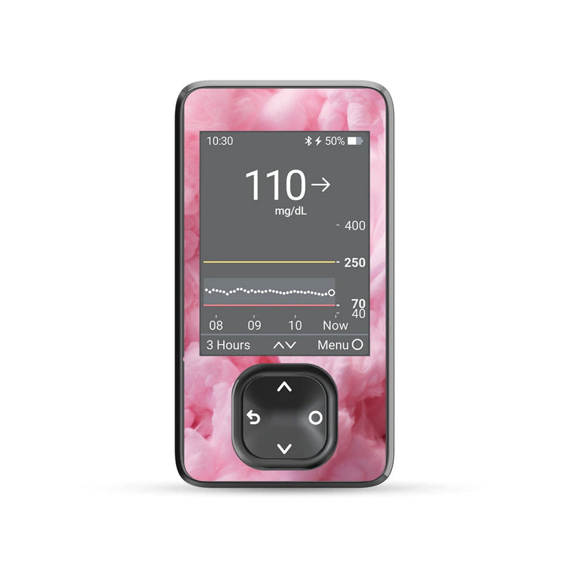 Peelz Cotton Candy DEXCOM G7 and Stelo and G6 Receiver Sticker Peelz/Stickers Dim Gray