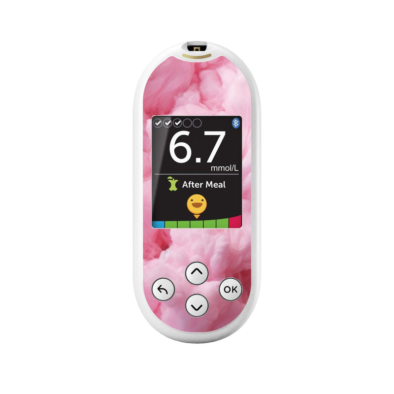 Peelz Cotton Candy for OneTouch Verio Reflect Glucometer Peelz/Stickers White Smoke