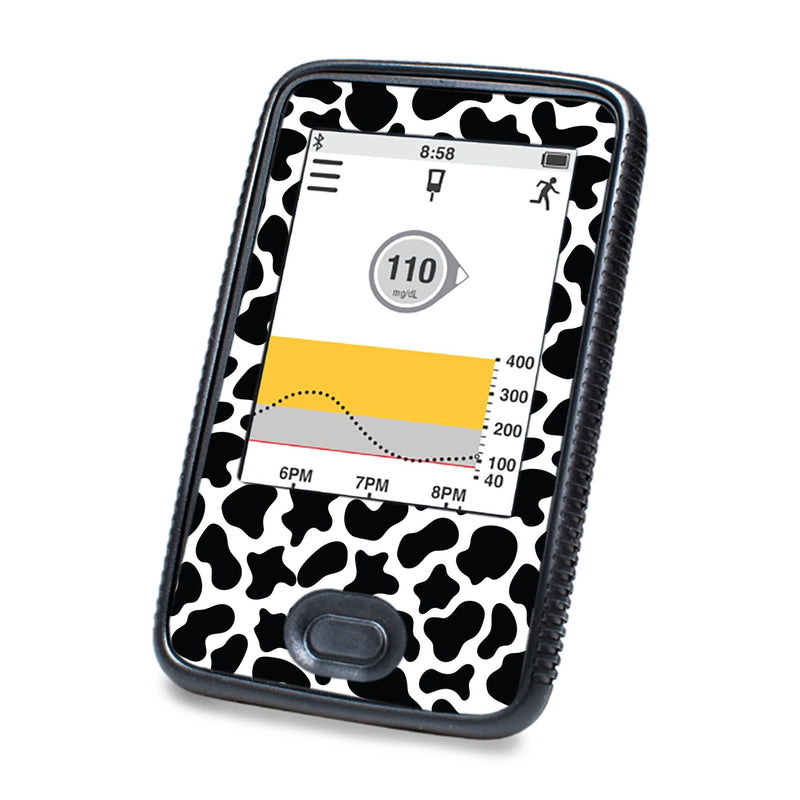 Peelz Cow Print Designed for DEXCOM G6 Touchscreen Receiver Peelz/Stickers White Smoke