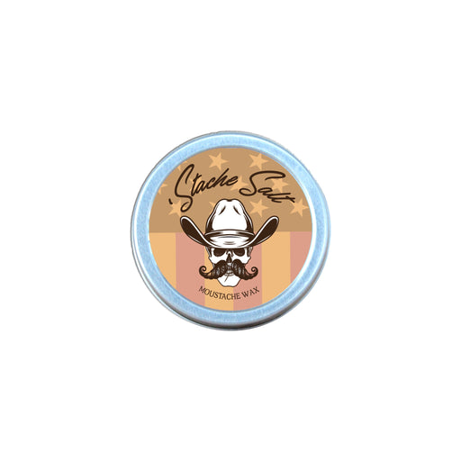 Stache Salt Moustache Wax Cowboy - Medium Hold Moustache & Beard Wax Moustache Wax Tan