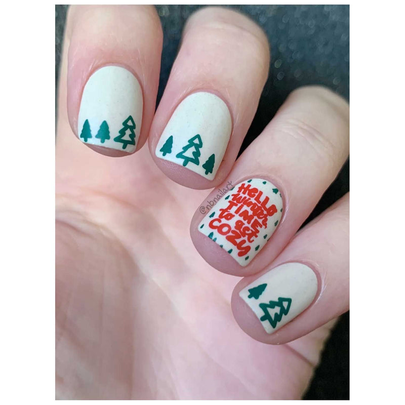 UberChic Beauty Cozy At Home Stamping Plate Gray
