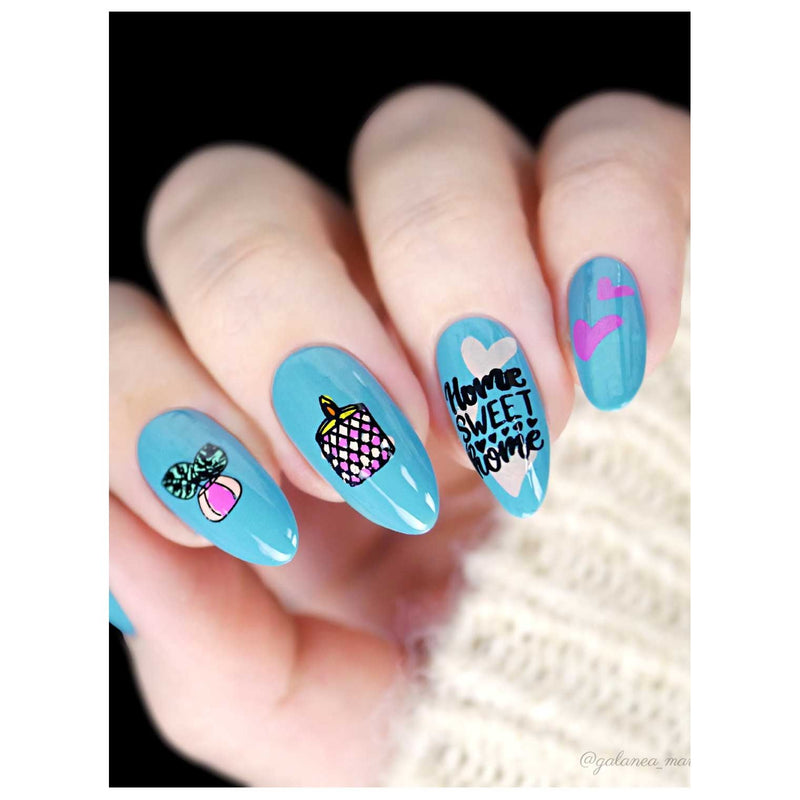 UberChic Beauty Cozy At Home Stamping Plate Light Gray