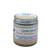 By Robin Creations Cracked Skin Rescue Pinon Healing & Eczema Cream Eczema Relief White Smoke 3.4oz Glass Jar