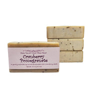 Fern Valley Soap Natural Goat Milk Soap | Exfoliating Scrub | Cranberry Pomegranate Goat Milk Soap White Smoke