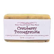 Fern Valley Soap Natural Goat Milk Soap | Exfoliating Scrub | Cranberry Pomegranate Goat Milk Soap Lavender