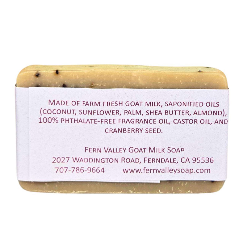 Fern Valley Soap Natural Goat Milk Soap | Exfoliating Scrub | Cranberry Pomegranate Goat Milk Soap Lavender Blush