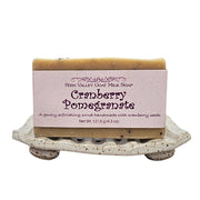 Fern Valley Soap Natural Goat Milk Soap | Exfoliating Scrub | Cranberry Pomegranate Goat Milk Soap White Smoke