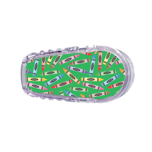 Peelz Crayons Sticker Designed for the DEXCOM Transmitter Peelz/Stickers White Smoke G6