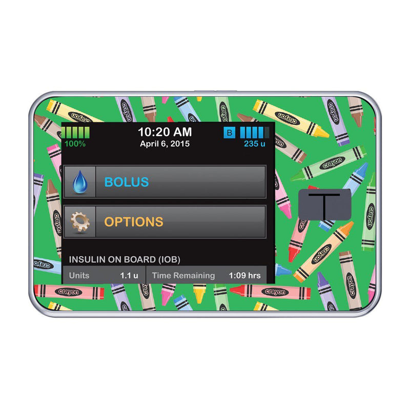 Peelz Crayons Sticker for Tandem t:slim Peelz/Stickers Black