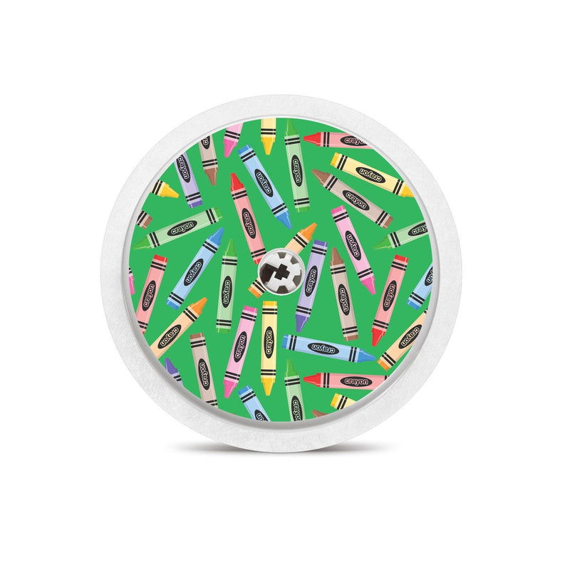 Peelz Crayons for Freestyle Libre 2 Peelz/Stickers White Smoke Sensor Only