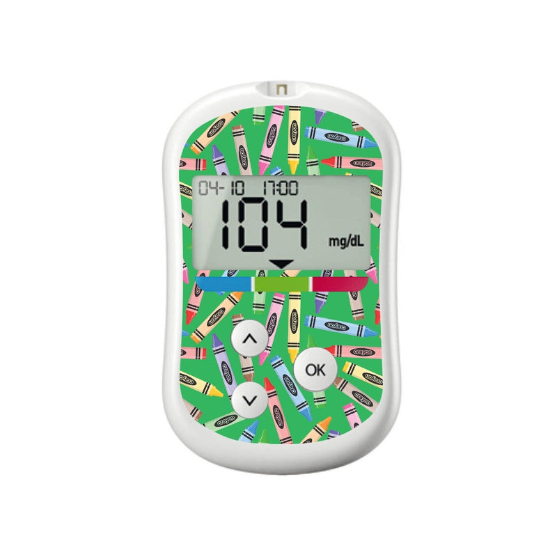 Peelz Crayons for OneTouch Verio Flex Glucometer Peelz/Stickers White Smoke
