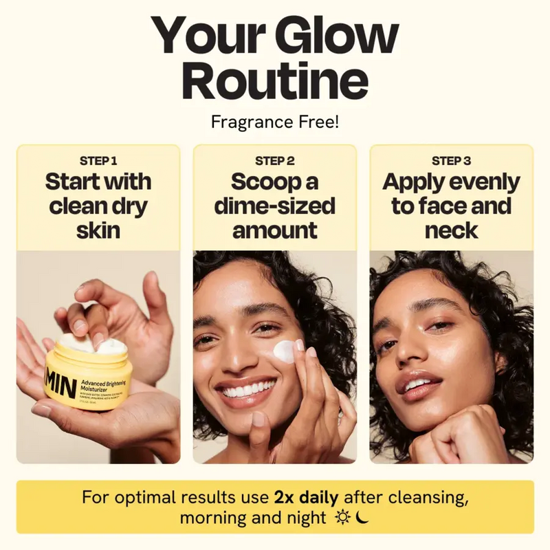 Gleamin Advanced Brightening Moisturizer Facial Moisturizer Seashell