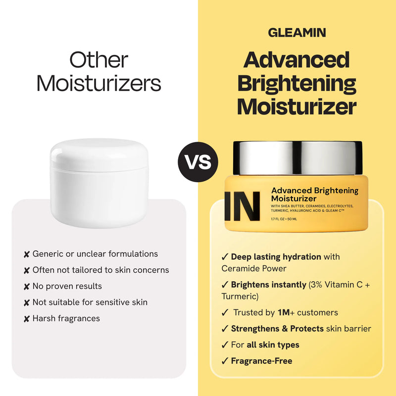 Gleamin Advanced Brightening Moisturizer Facial Moisturizer White Smoke
