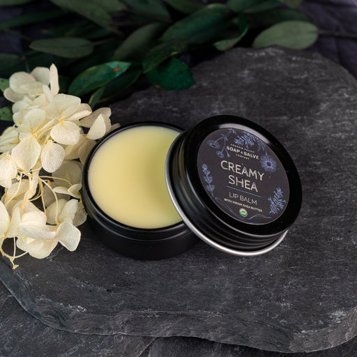 Chagrin Valley Soap & Salve Lip Balm: Creamy Shea Butter Lip Balm Dark Slate Gray 0.5 fl oz Tin