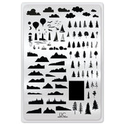 UberChic Beauty Create-A-Scape Stamping Plate Black