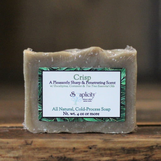 Soaplicity Just Breathe Soap Bar with Cornmint, Tea Tree, & Eucalyptus Soap Bar Dark Slate Gray Default Title