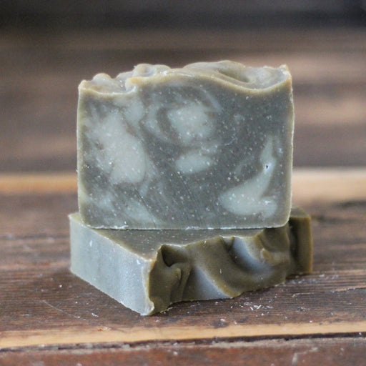 Soaplicity Just Breathe Soap Bar with Cornmint, Tea Tree, & Eucalyptus Soap Bar Dim Gray