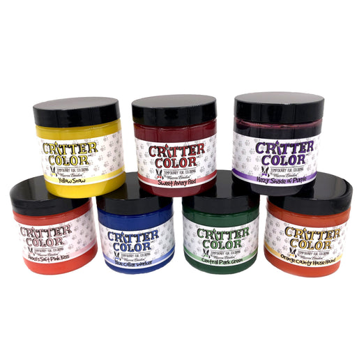 Warren London Critter Color - Temporary Pet Fur Coloring/Dog Dye Spa Product White Smoke ALL 7 COLORS PLUS FREE BRUSH