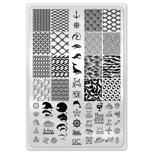 UberChic Beauty Cruise Away Stamping Plate Light Gray