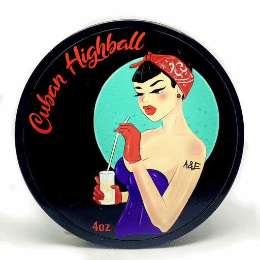 Ariana & Evans Ariana & Evans Cuban Highball K2e Base Shaving Soap 4 Oz Shaving Soap Black