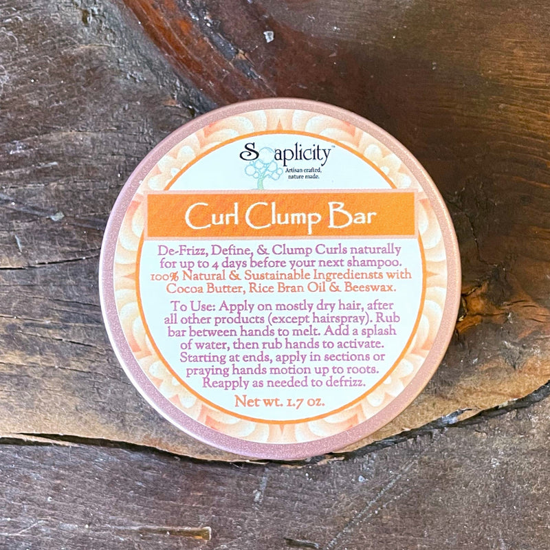 Soaplicity Curl Clump Bar - Defrizz & Relock Curl Pattern on No-Poo Days Hair Products Dark Gray