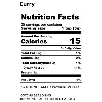 Igotchu Curry Seasoning
