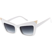zeroUV New York Celebrity Fashion Pointed Cat Eye Sunglasses 8181 Sunglasses White Smoke Black,Tortoise,Red Lavender,Creme,White