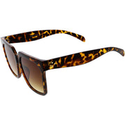 zeroUV Bold Euro Designer Inspired Fashion Oversize Square Sunglasses D009 Sunglasses White Smoke Blue Tortoise / Lavender,Black Tortoise / Lavender,Tortoise / Brown,Tortoise / Amber,Black / Smoke,Black / Lavender