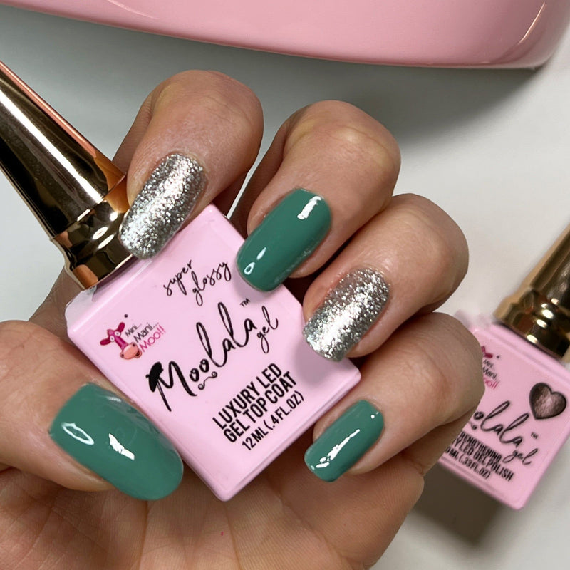 minimanimoo Moolala™ 2 Step Gel - #34 Mojito Nail Polish Dim Gray