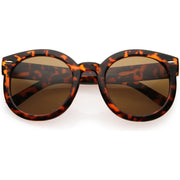 zeroUV Womens Designer Round Oversize Retro Fashion Sunglasses 8623 Sunglasses White Smoke Havana Green,Havana Amber,Black Lavender,Black Smoke,Blue Lavender,Nude Amber,Smoke Lavender,Block Tortoise Amber,White Smoke,Red Smoke,Tortoise  Brown,Black / Smoke (Polarized),Tortoise / Brown (Polarized),Clear / Clear
