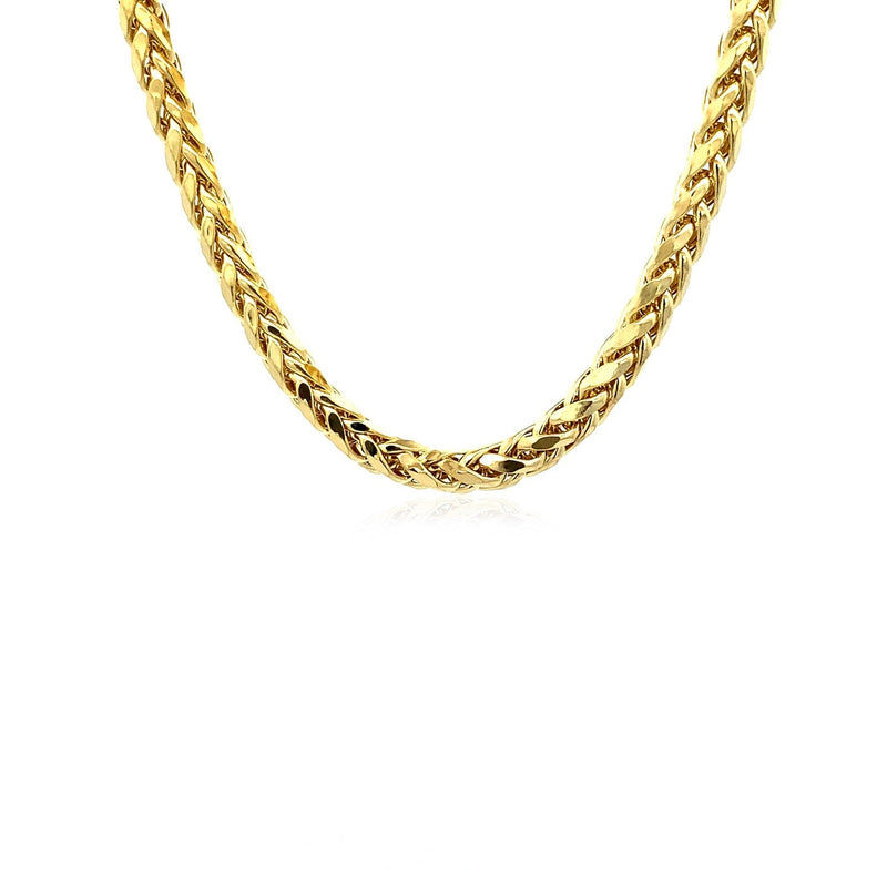 Bids.com 5.2mm 14k Yellow Gold Diamond Cut Round Franco Chain Necklaces White Smoke 24 / Yellow Gold
