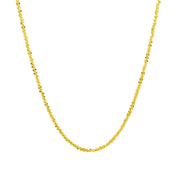 Bids.com 14k Yellow Gold Sparkle Chain 1.5mm Necklaces White Smoke 18 / Yellow Gold,20 / Yellow Gold