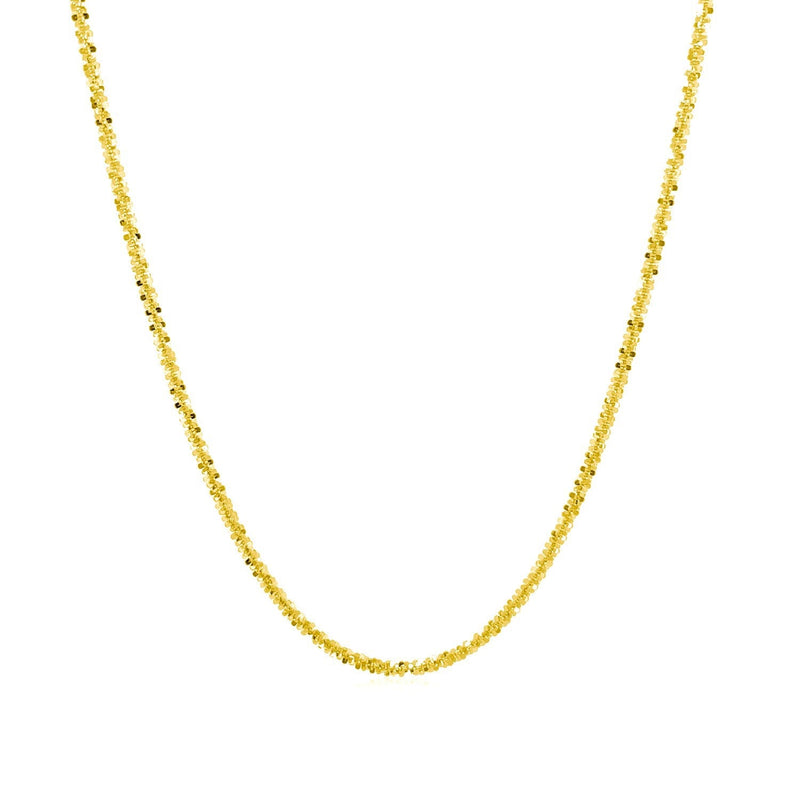 Bids.com 14k Yellow Gold Sparkle Chain 1.5mm Necklaces White Smoke 18 / Yellow Gold,20 / Yellow Gold